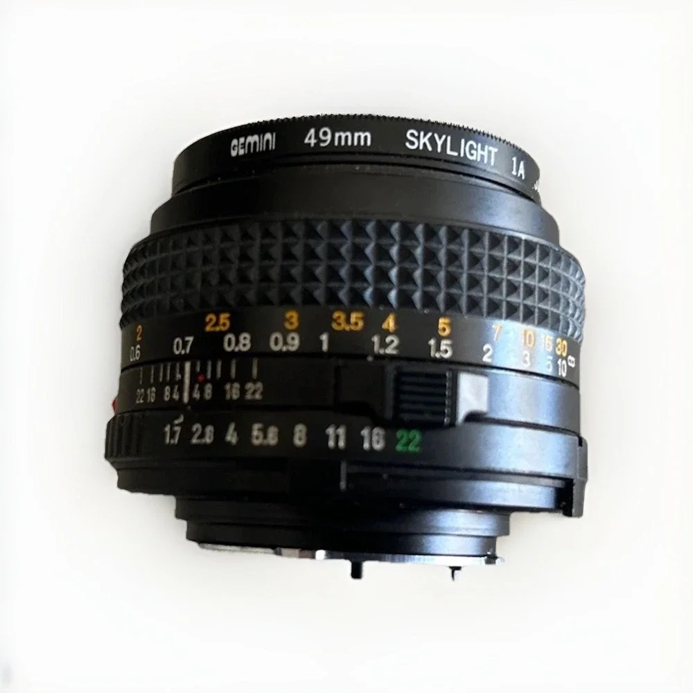 Minolta MD 50mm f/1.7 Manual Focus Lens Rokkor-X Vintage Japan TESTED